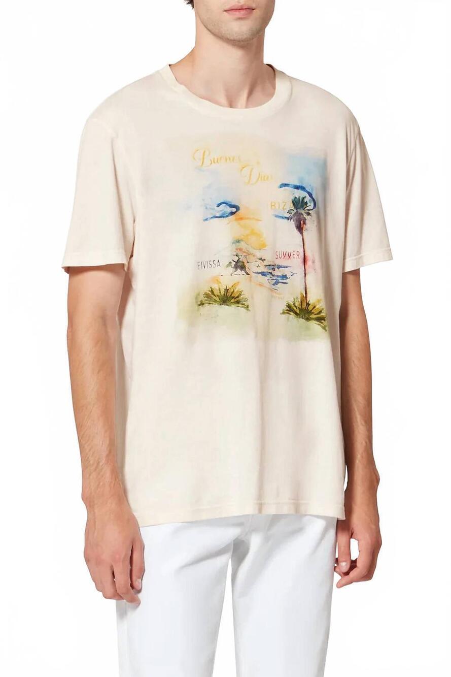 NEW ISABEL MARANT men's honore t-shirt in ecru